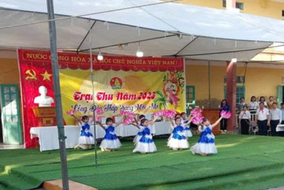 TRƯỜNG TIỂU HỌC NGHĨA THÀNH TƯNG BỪNG TỔ CHỨC HOẠT ĐỘNG TRẢI NGHIỆM “VUI TẾT TRUNG THU”